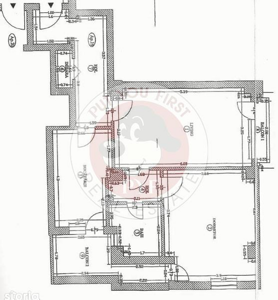 Parcul Teilor | Apartament 2 camere | 80 mp | decomandat | B10223